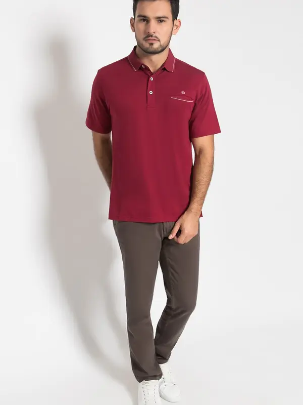 LGS - Kaos Polo Casual - Merah - Regular Fit - CTS.225.M2834.03.C 3