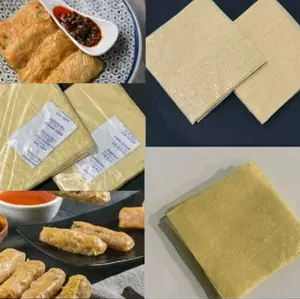 Kulit Tahu Tawar Putih 12×12cm isi 50pcs  dan isi 30pcs dan isi 20pcs Halal bihalal Serban Guna Food