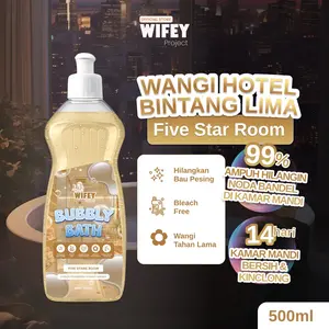 [Wifey Project Official - Wangi Hotel Mewah] Pembersih Kamar Mandi Cegah Kerak | BUBBLY BATH 500ML-FIVESTAR ROOM| produk kebutuhan rumah aman untuk anak 99% ampuh kamar mandi kinclong wangi semerbak