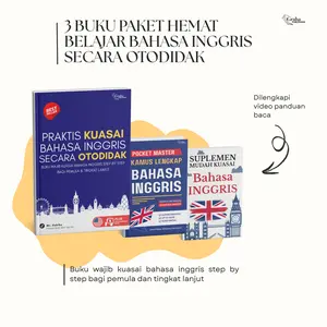 PAKET HEMAT 3 BUKU BELAJAR BAHASA INGGRIS SECARA OTODIDAK | BUKU PRAKTIS KUASAI BAHASA INGGRIS MR.HABIBZ DAN KAMUS POCKET MASTER BAHASA INGGRIS
