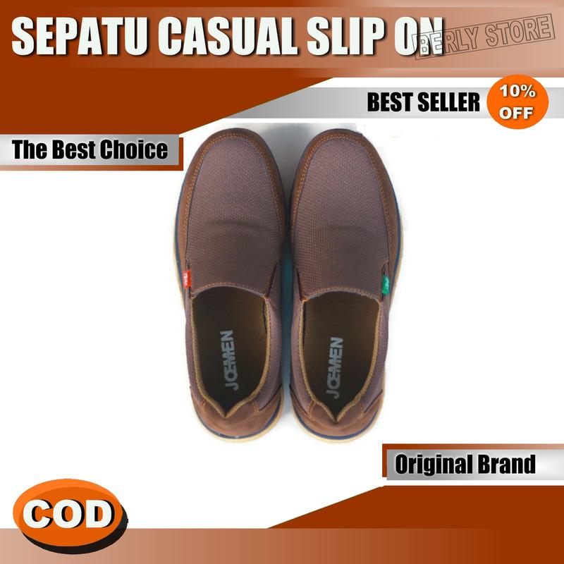 SEPATU SLIP ON PRIA J 29 / SEPATU COWOK / SEPATU KERJA PRIA / SEPATU CASUAL 5