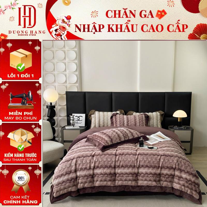  Bộ vỏ chăn ga gối Nỉ LÔNG HỒ LY - siêu mịn siêu ấm áp dành cho Mùa Đông 