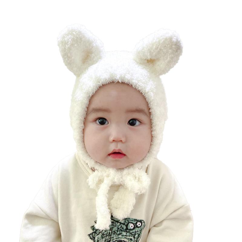 Mũ Len Nhồi Bông Có Tai Dễ Thương Cho Bé Mũ Len Mềm Mại Và Ấm Áp Cho Trẻ Sơ Sinh Bé Trai Và Bé Gái Mũ Đan Ngoài Trời Chống Gió Bảo Vệ Tai Cho Trẻ Mới Biết Đi Mùa Thu Đông