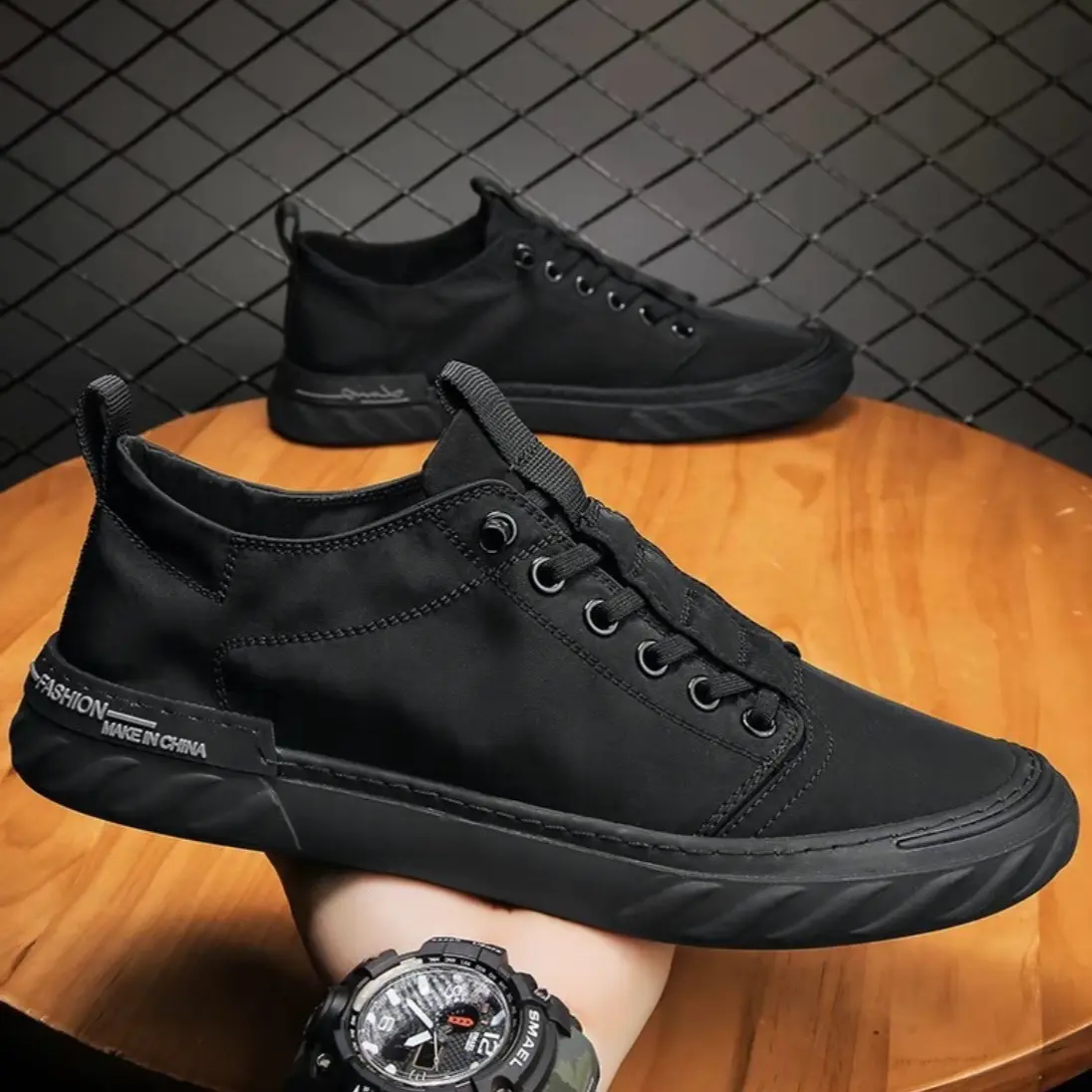 FN CIKU C13 Sepatu Fashion Pria Wanita Casual Sneakerd CIKU C13 BLACK - Shoes