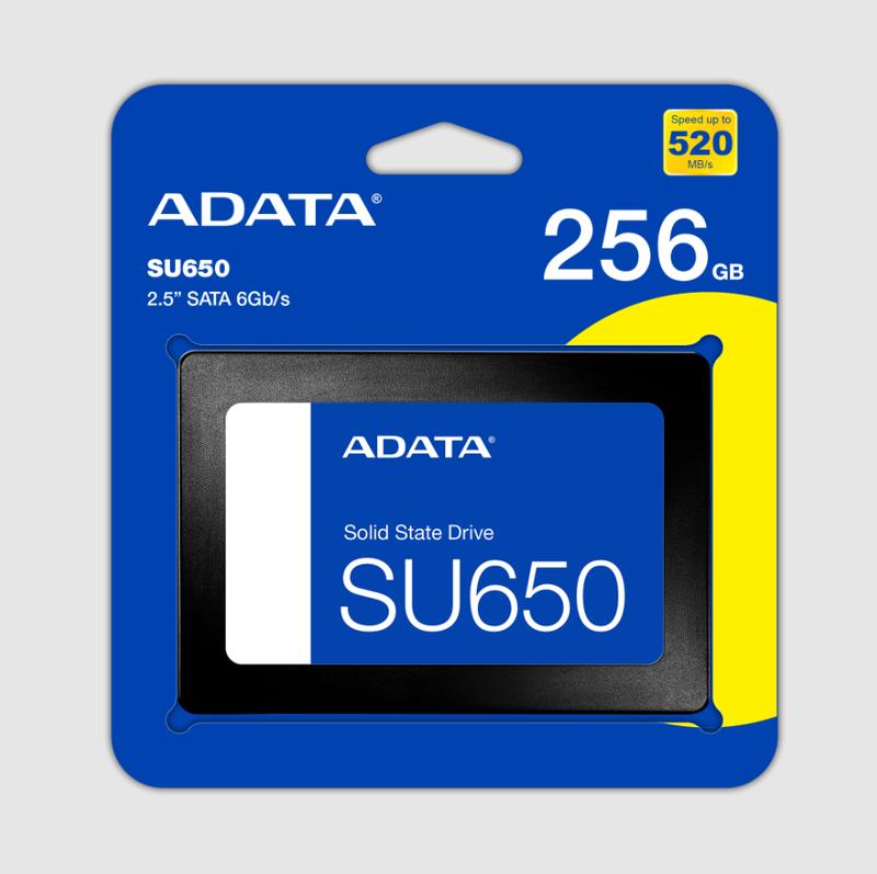 Ổ cứng SSD Adata SU650 256GB | SATA III, 2.5", Bảo Hành 3 Năm