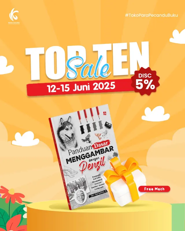 Buku Mewarnai - Panduan Dasar Menggambar Dengan Pensil - Veri Apriyatno, S.Sn - Ruang Kata -Bukukaluku Books 0