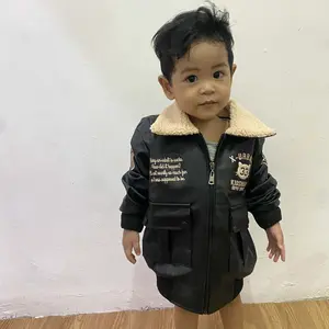 X Urband Kids Jaket Bomber Anak Semi Kulit Ft Sherpa Terbaru
