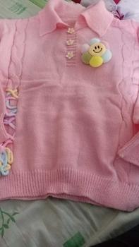 Product Review of Cardigan Rajut Wanita Patch Sunflower Kerah Polo Oversize Knitwear from @**h 0
