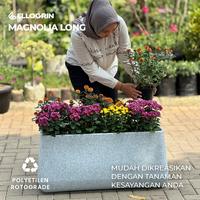 Gambar Pot Panjang Magnolia Long by Ellogrin | Bisa Jadi Pembatas Ruangan & Pagar Tanaman | Pot Dekoratif | Pot Cantik Mewah | Minimalis | Besar - White Granite, 1 PCS dari Ellogrin Infinite Inspiration Kab. Bogor 3 Tokopedia