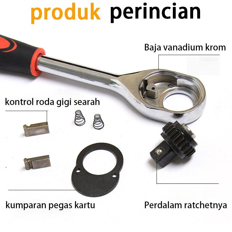 8-24mm Kunci Set Socket 12pcs /1/2 in Kunci Sok Wrench Rachet alat perkakas lengkap motor Rachet Handle Multifungsi kunci 1 set/ Bahan Chrome Vanadium 8-24mm Kunci Set Socket 12pcs /1/2 in Kunci Sok Wrench Rachet alat perkakas lengkap motor Rachet Handle Multifungsi kunci 1 set/ Bahan Chrome Vanadium