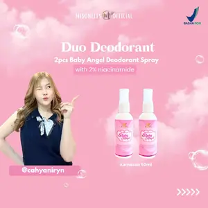 Misonells Duo(ISI 2) Deodorant Spray CAHYANIRYN Deodorant Spray Anti Perspirant Mencerahkan
