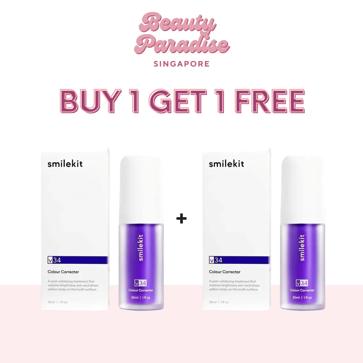【BUY 1 GET 1 FREE 】2x SmileKit Optical Color Trimming Tooth Whitening