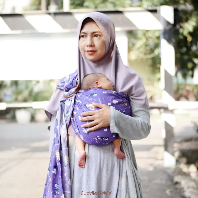 Bamboo Sling Cuddleme Gendongan Samping Bayi Baru Lahir Balita Gendong 6