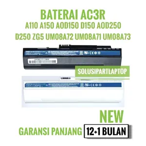 BATERAI AC3R A5P1R3 0NE A110 A150 AOD150 ZG5 UM08A73 OR1 BLACK