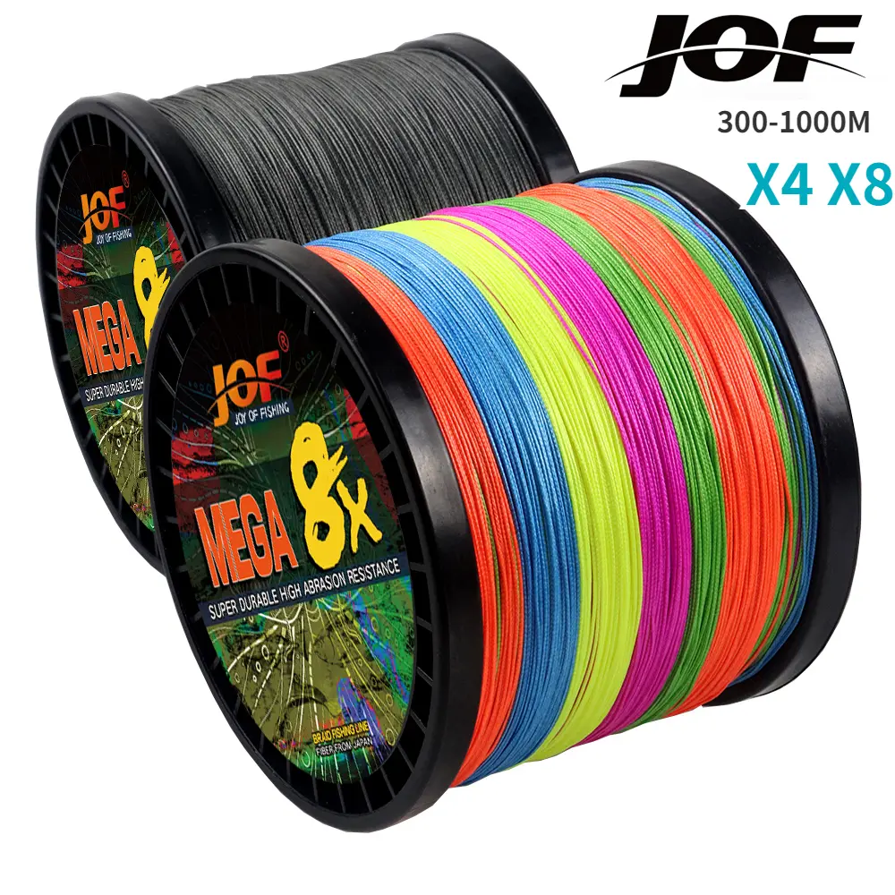Dây Câu Bện Mật Độ Cao, 300M, 500M, 1000M, 4 / 8 Sợi, Phương Pháp Dệt PE, Lin Multifilament, Chống Mài Mòn