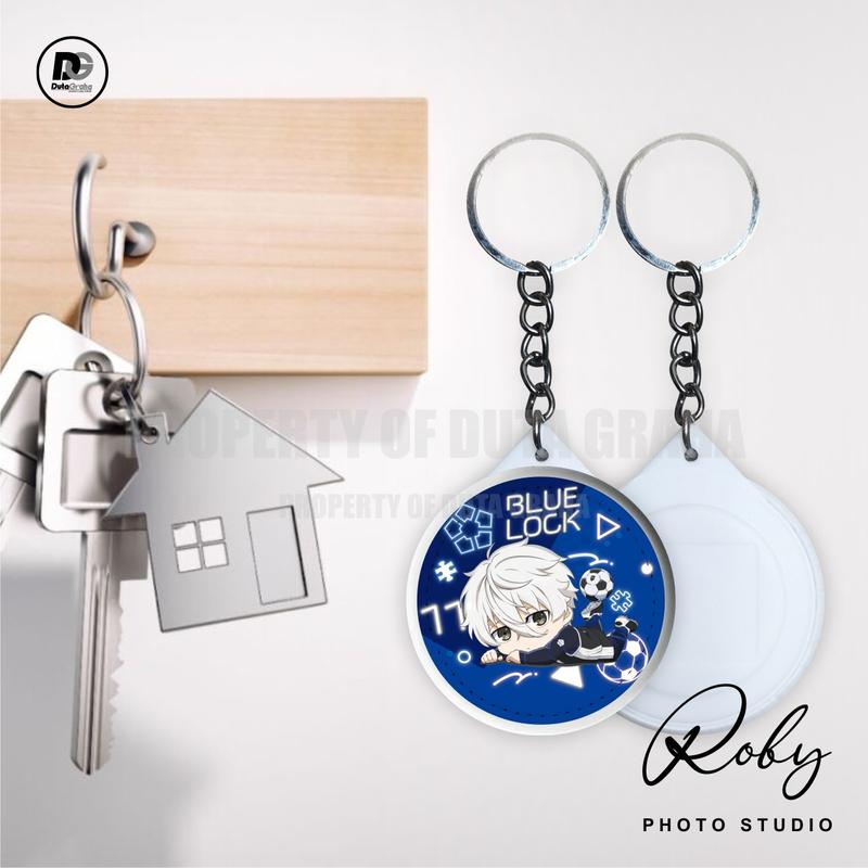 [KEYRING PRESS] BLUE LOCK CHIBI KARAKTER Gantungan Kunci Keychain Aksesoris Souvenir ANIME BOLA YOICHI ISAGI ITOSHI 2