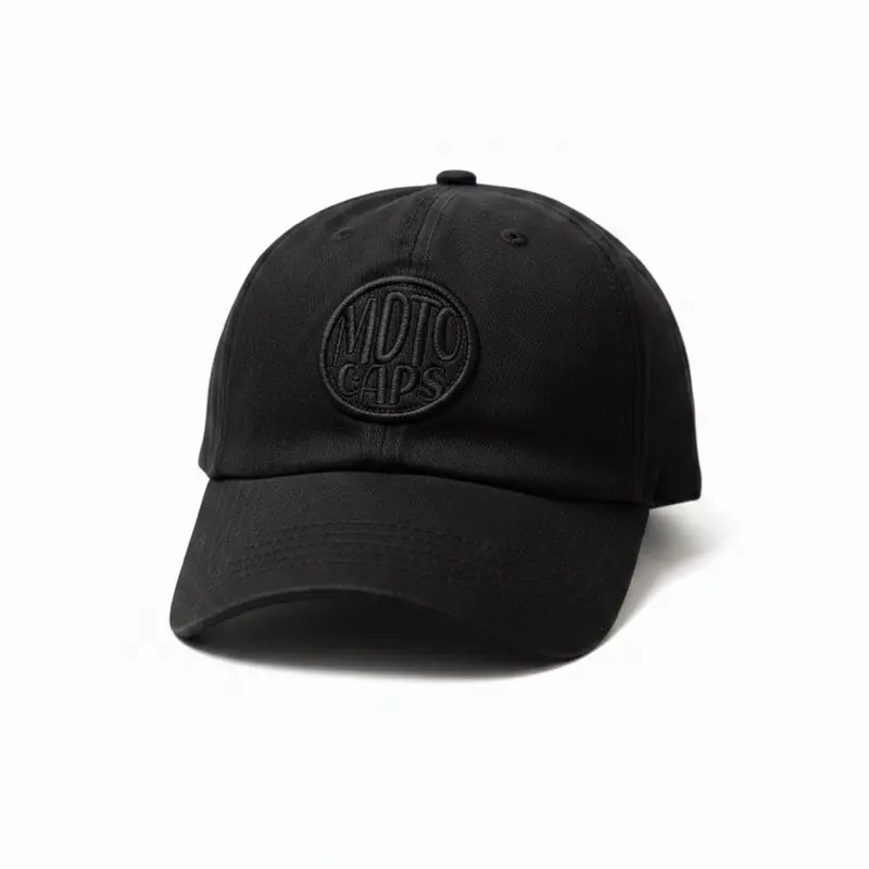 MADTO - Black Polo topi visor pendek distro topi distro pria wanita topi baseball polocaps