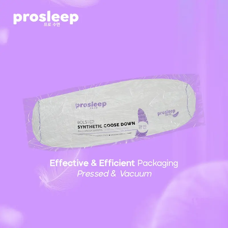 [GULING PREMIUM] Prosleep Probolster Korean Nano Fiber - Guling Hotel Bed - Goose Down Feel - Bulu Angsa Sintetis- Super Empuk Kain Premium Microtex Emboss 2