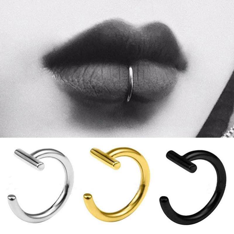 Product Introduction of Lip Ring Magnet Fake Piercing Lip Ring Fake Piercing Lip Clip Fashion For Women Men U2M7 36