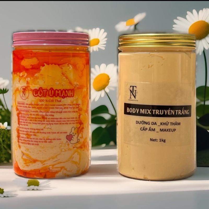 Kem Body Cốt Ủ MẠNH và kem BODY MIXX ,tổng 1,950kg - Dưỡng Da Body Women Làm Đẹp Da