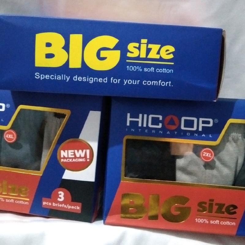 pria big size jumbo isi 3pcs size 2XL 3XL 4XL   Pria Polos Boxer 8