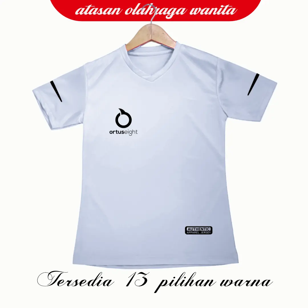 Baju Olahraga Atasan Wanita Lengan Pendek Kaos Jersey Dry Fit Running Zumba Lari Yoga Senam Fitness Volly Futsal Sport dll..