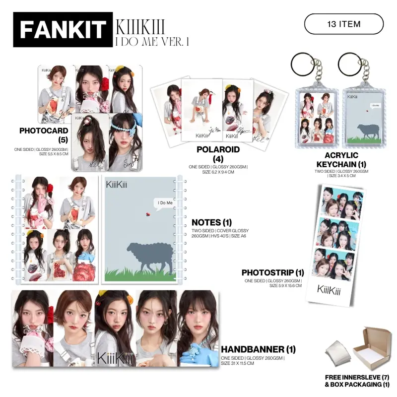 FANKIT KIIIKIII I DO ME 13 ITEM KPOP UNOFFICIAL PALLI SUI HAUM LEESOL JIYU KYA 0