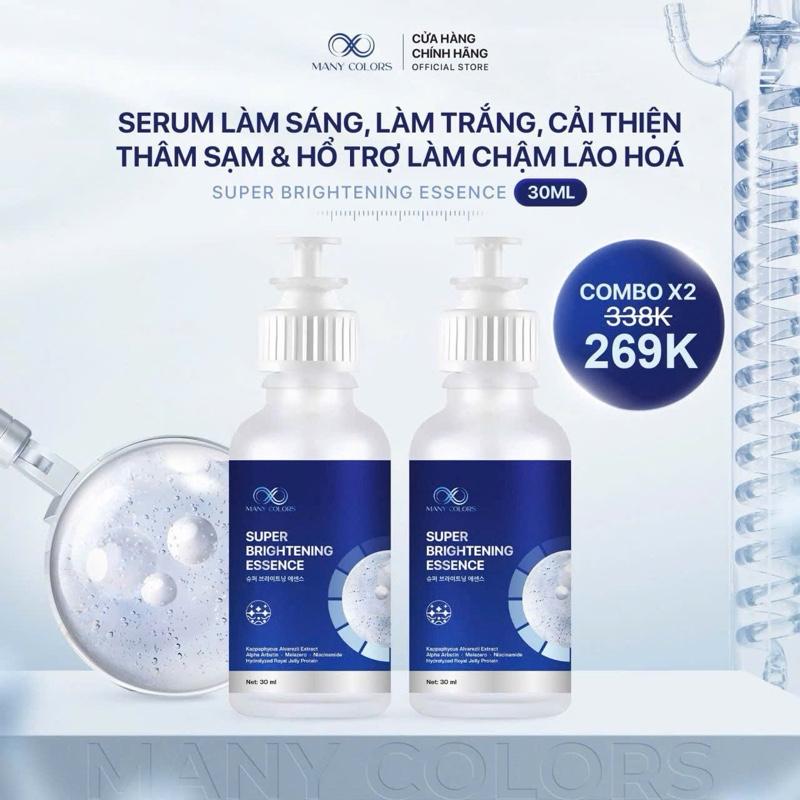 Combo 2 Chai Serum Dưỡng Trắng Mờ Thâm Nám Tàn Nhang - Many Colors