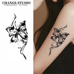 Hình Xăm Tạm Thời, Thiết Kế Hình Bướm, Kéo Dài Trong 15 Ngày, Không Thấm Nước, Không Lo Bị Ma Sát, Kèm Miếng Dán Hình Xăm