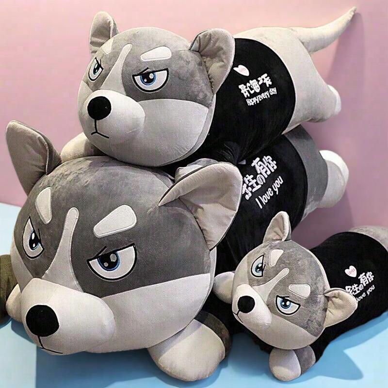  Gấu bông chó Husky chó mặt ngáo Full Size Đồ Chơi Thú Bông Chó Ngáo Chất Liệu Vải Co Dãn Mềm Mịn Dễ Thương Thú Nhồi Bông Chó Ngáo có 4 size cho bạn lựa chọn  Toy   Voi 