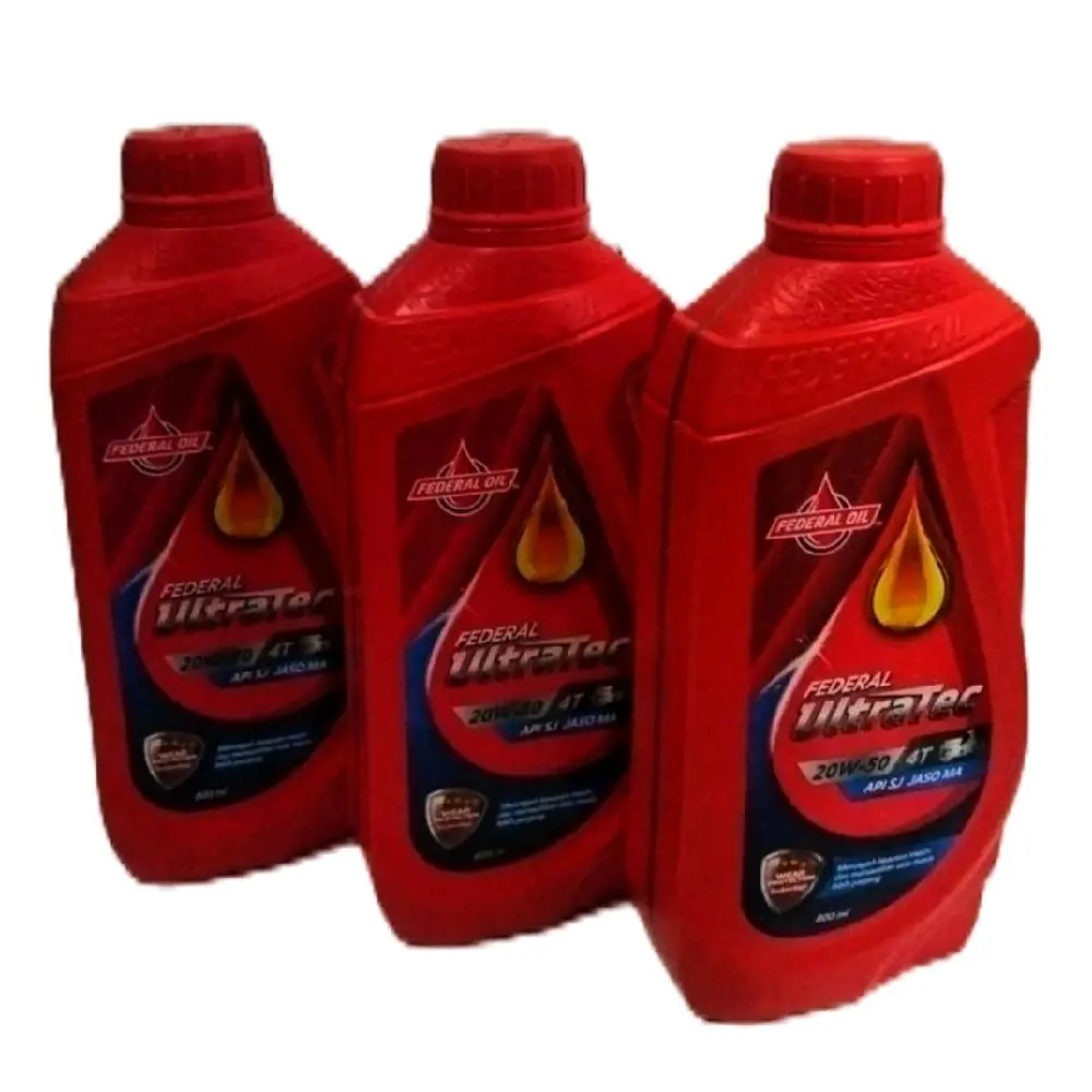(Paket 3 Botol) Oli federal ultratec 800ml Sae 20w-50