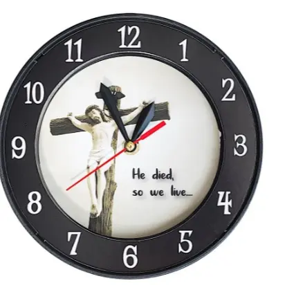Jam Dinding 21 cm Salib Yesus - LIMITED STOCK 0