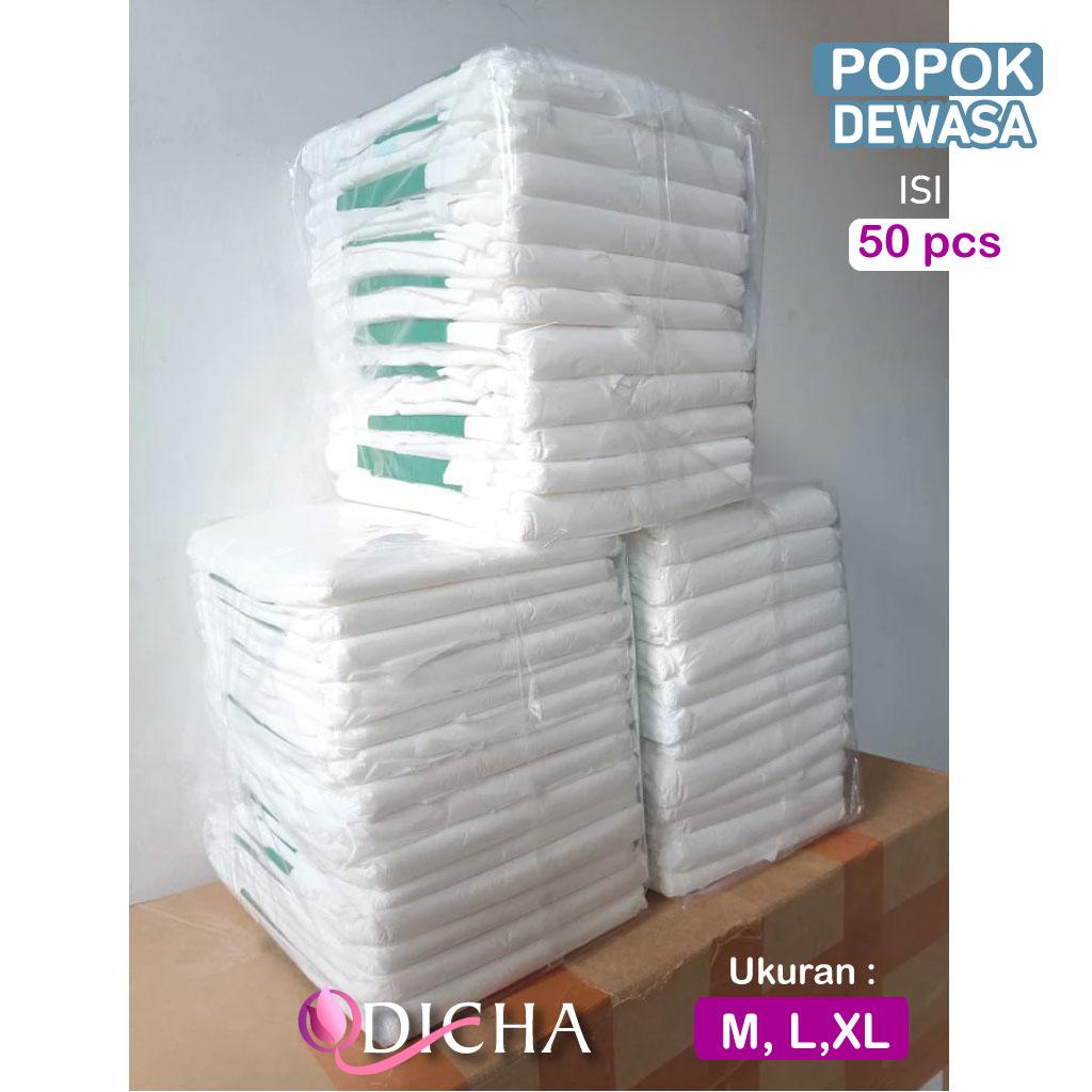 Popok Dewasa Type Perekat Isi 50 Pcs Antibocor Rekomendasi Pempes Kesehatan untuk Lansia Ukuran M L XL Kualitas Baik Harga Murah