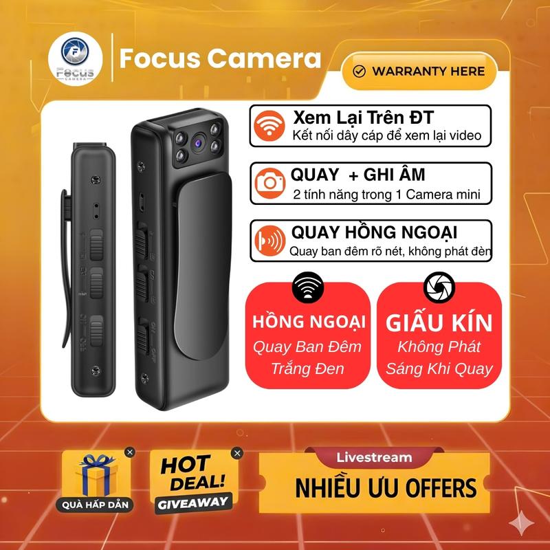  Camera Mini Không Dây M10 - 2In1: Ghi Âm Quay 1080 Full HD Quay Ban Đêm Hồng Ngoại Kết Nối Có Dây Máy Ghi Âm Cam Mini Siêu Nhỏ 