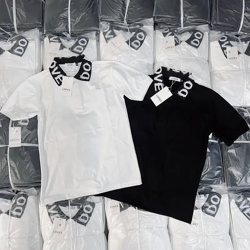 Áo thun polo nam cổ dệt tay ngắn chất cotton co giãn thoáng mát cao cấp-BUNZ STORE Menswear Có Cổ Ngắn Tay Cộc Tay Shirt