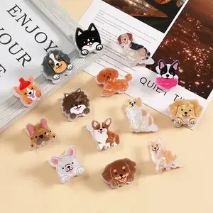 Cheonara - Cute Puppy Mini Hair Clip / Dog Hair Clips Hair Pin / Cute Hairpin / Jepitan Rambut Anak Anjing / Jepit Rambut Binatang Hewan Anjing