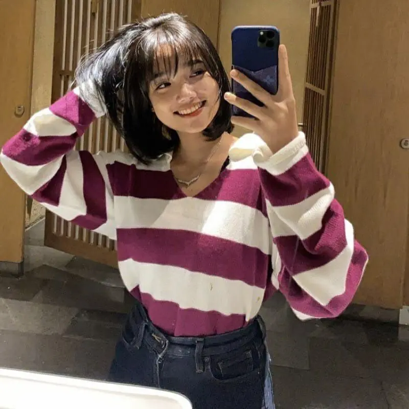 SWEATER FUJI BLASTER RAJUT / ATASAN WANITA / RAJUT CROP Baju Fit
