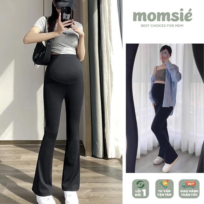 Momsie - Quần Bầu Loe DÁNG DÀI Chất Thun Legging Co Giãn Thời trang