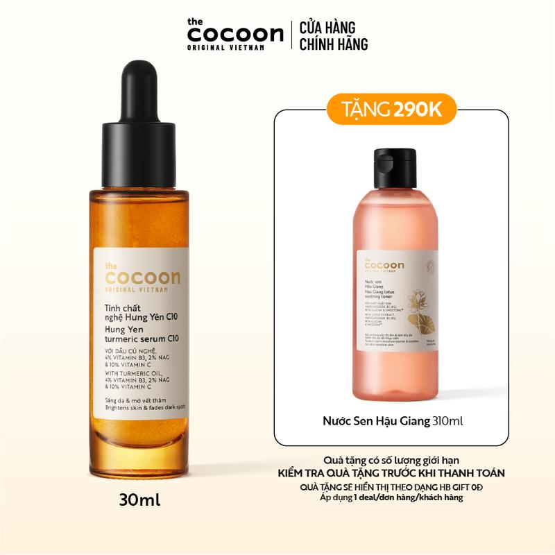 Tinh chất nghệ Hưng Yên C10 - 10% Vitamin C (serum) Cocoon sáng da chuyên sâu & mờ vết thâm 30ml