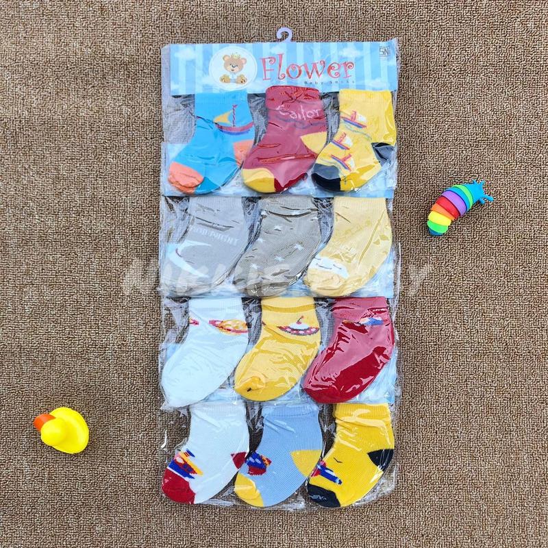 Kaos kaki Newborn 3 pasang lembut hangat Bayi 5