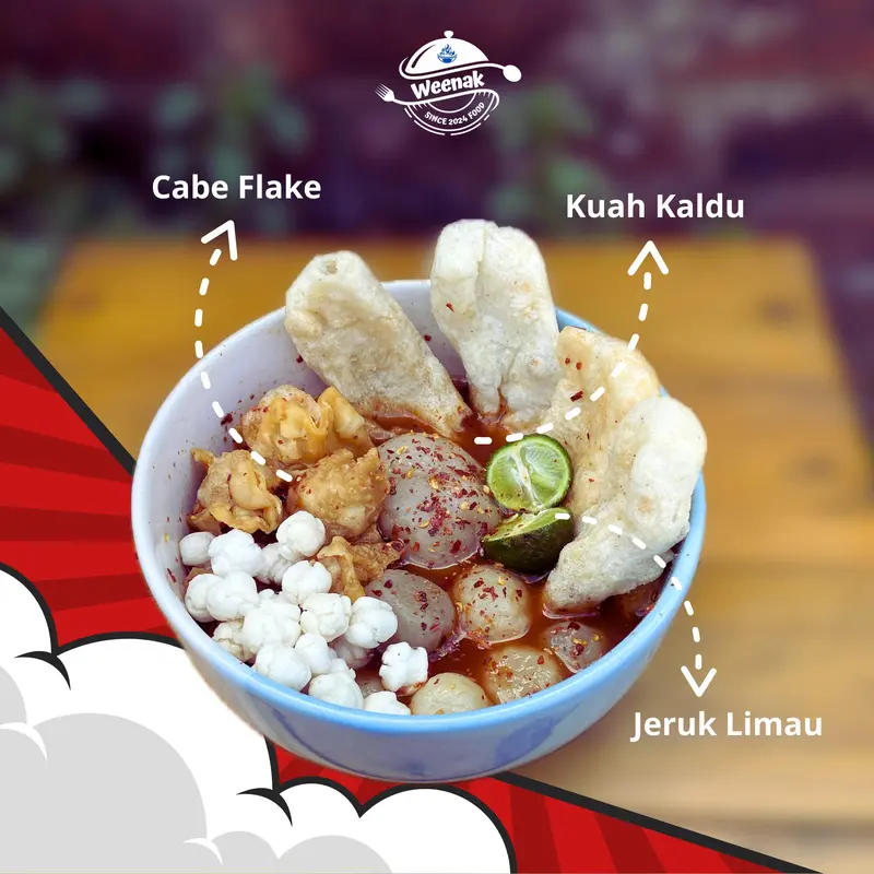Satu Bungkus Baso Aci Orginal Instan HomeMade Pedas Gonjos - WeenakFood 2