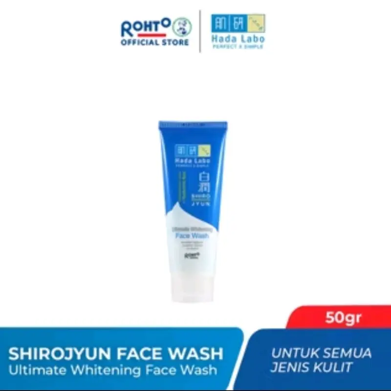 Hada Labo Shirojyun Ultimate Whitening Face Wash - Sabun Cuci Muka Membersihkan Wajah 4