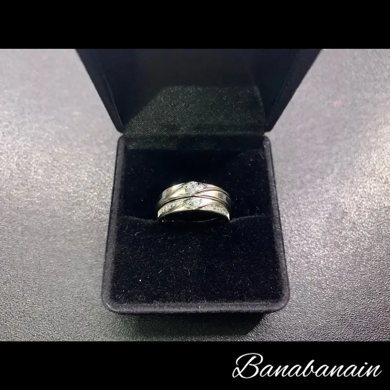 Cincin 2Pcs Couple Silver Perak Plated Tunangan Nikah Sepasang CCSP2 6