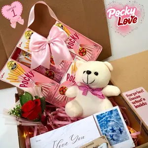 Pocky Love Biskuit Kue Wafer Snack Kado Valentine Hadiah Ulang Tahun Anniversary Buket Wisuda Cewek Cowok Sempro Hari Guru