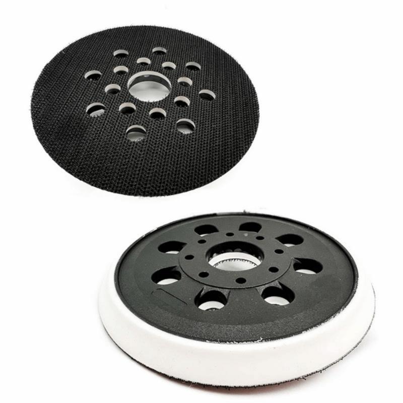 YeRi Store Tương thích 5 inch 125mm Tấm đệm chà nhám 8 Lỗ Đế đĩa cao su Tấm chà…