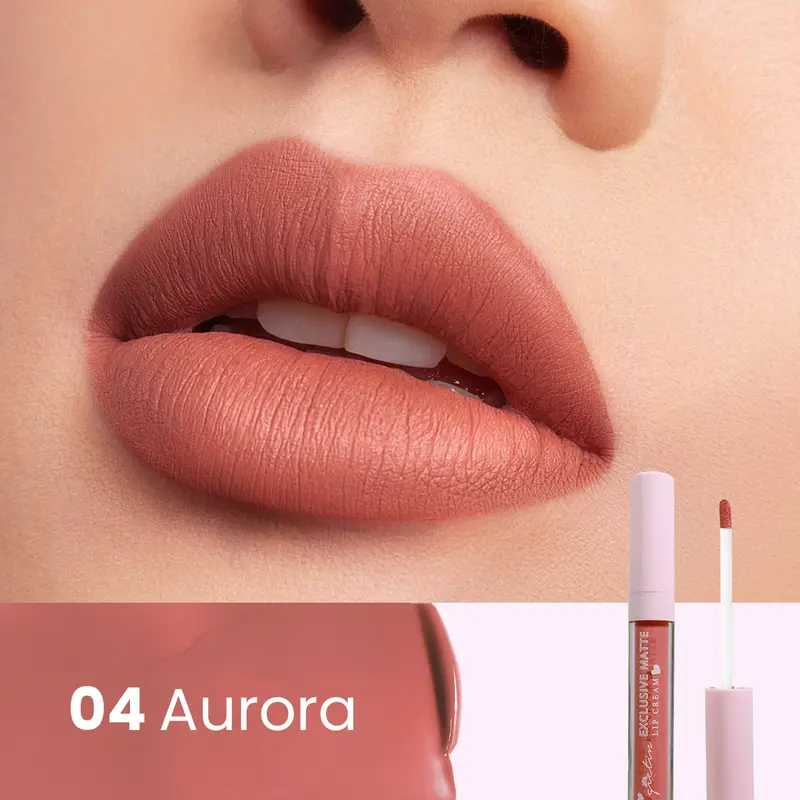 GIETIN Exclusive Matte Lip Cream  Waterproof Longlasting [NEW PACKAGING] GT03 6