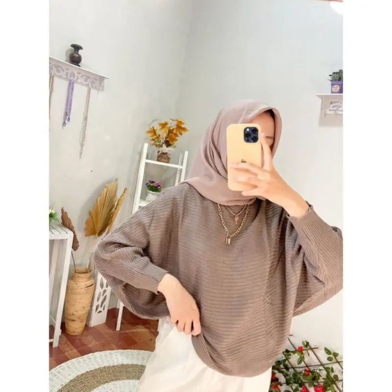 [PREMIUM] Helwa Sweater Batwing knit / Sweater Batwing Rajut // R.7 / S3 3