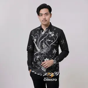 Kemeja Batik Slimfit Lapis Furing Premium 0224 Batik Christo Baju Pria Motif Panjang Nyaman