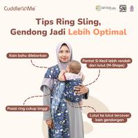 Gambar Gendongan Bayi Instan Bamboo Ring Sling Motif CuddleMe SNI, Praktis, Aman dan Nyaman - Rainbow Bee Liteblue dari Cuddleme Official Shop Kota Malang 4 Tokopedia