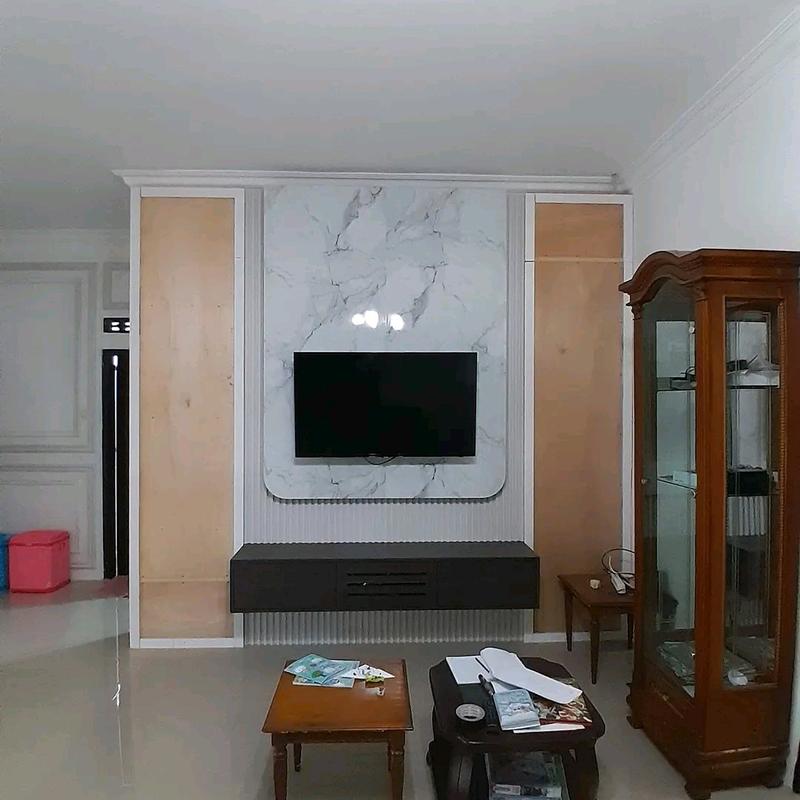 backdrop tv custom bebas pilih model & warna 5
